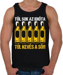 printfashion Túl kevés sör - Férfi atléta - Fekete (7689924)