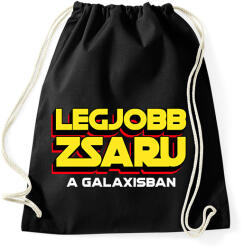 printfashion LEGJOBB ZSARU A GALAXISBAN - Sportzsák, Tornazsák - Fekete (11573430)