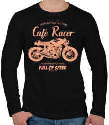 printfashion café racer - Férfi hosszú ujjú póló - Fekete (15292802)