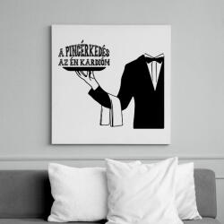 printfashion A pincérkedés az én kardióm - Vászonkép - Fehér (9431696)