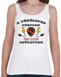 printfashion Tökéletes férfi március - Női atléta - Fehér (2720141)