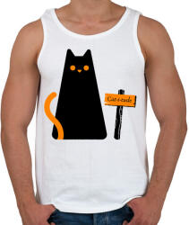 printfashion Cat-i-tude - Férfi atléta - Fehér (2353855)