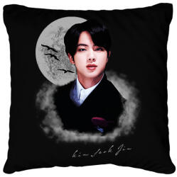 printfashion Kim Seok Jin - Párnahuzat, Díszpárnahuzat - Fekete (5729558)
