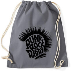 printfashion Punk Rock Apa - Sportzsák, Tornazsák - Grafitszürke (1084236)