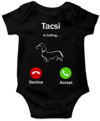 printfashion Tacskó hív - Baba Body - Fekete (11378186)