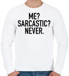 printfashion Szarkazmus - Férfi pulóver - Fehér (2782155)
