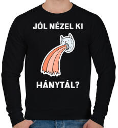 printfashion Jól nézel ki, hánytál - Férfi pulóver - Fekete (10742116)
