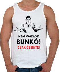 printfashion nem vagyok bunkó! - Férfi atléta - Fehér (2004030)