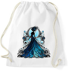 printfashion Kék hölgy - Sportzsák, Tornazsák - Fehér (15873361)