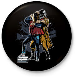 printfashion Vissza az ütembe - Kitűző, hűtőmágnes - Fekete (3094191)