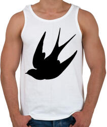 printfashion Fecske - Férfi atléta - Fehér (3785090)