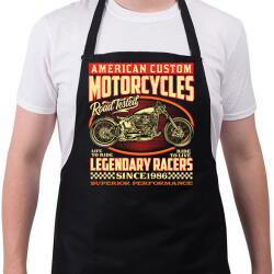 printfashion american motorcycle - Kötény - Fekete (13723088)