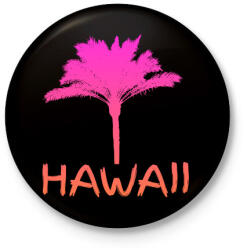 printfashion Hawaii - Kitűző, hűtőmágnes - Fekete (5011417)