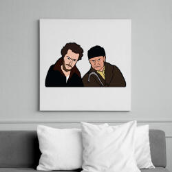 printfashion Home alone - Vászonkép - Fehér (6628982)