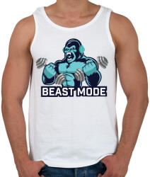 printfashion BEAST MODE - Férfi atléta - Fehér (271779)