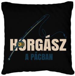 printfashion Horgász a pácban - Párnahuzat, Díszpárnahuzat - Fekete (4836461)