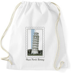 printfashion Pisai Ferde Torony - Sportzsák, Tornazsák - Fehér (7424508)