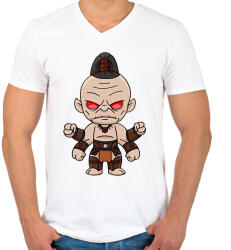 printfashion Goro - Férfi V-nyakú póló - Fehér (2178824)
