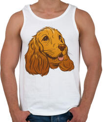 printfashion Coker Spániel - Férfi atléta - Fehér (6147992)