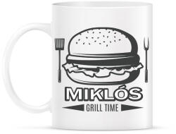 printfashion Grill time - Névvel - Bögre - Fehér (6293042)