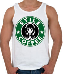 printfashion Stille Coffe - Férfi atléta - Fehér (1438309)