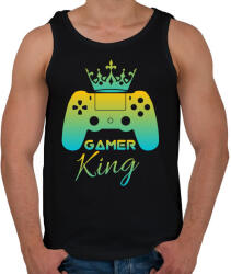 printfashion Gamer king - Férfi atléta - Fekete (3930229)