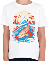 printfashion Japán hal - Gyerek póló - Fehér (15587170)