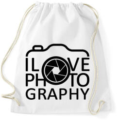 printfashion I love photography - Sportzsák, Tornazsák - Fehér (7257379)