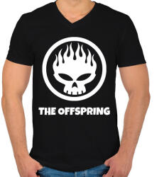 printfashion THE OFFSPRING 2 - Férfi V-nyakú póló - Fekete (11516497)