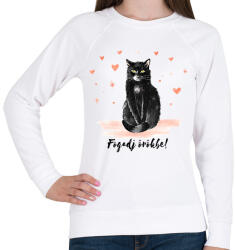 printfashion Fogadj örökbe - Női pulóver - Fehér (6057563)