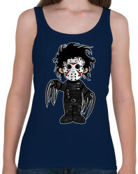 printfashion Ollókezű Edward - Női atléta - Sötétkék (75966)