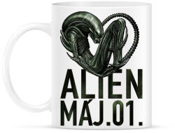 printfashion alien május 1 - Bögre - Fehér (14150978)