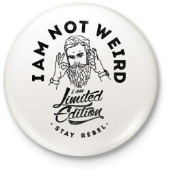 printfashion Nem vagyok furcsa - Kitűző, hűtőmágnes - Fehér (3074133)