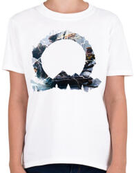 printfashion God of War - Ragnarok - Atreus, Kratos, Freya - Gyerek póló - Fehér (10848065)