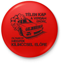 printfashion BMW verdám ereje - Kitűző, hűtőmágnes - Piros (3625899)