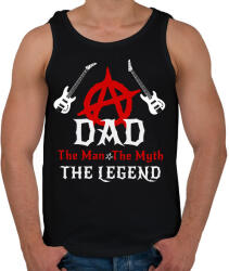 printfashion ROCKER DAD - Férfi atléta - Fekete (13217218)