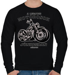 printfashion a legjobb motorosok - Férfi pulóver - Fekete (6025751)