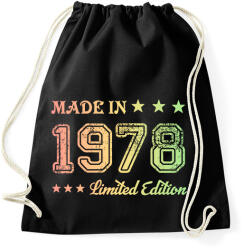 printfashion 1978 - Sportzsák, Tornazsák - Fekete (6167759)