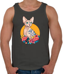 printfashion Szfinx - Férfi atléta - Sötétszürke (4225881)