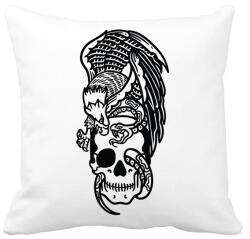printfashion Skull&Eagle - Párnahuzat, Díszpárnahuzat - Fehér (2428795)