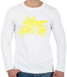 printfashion Yamaha mt - Férfi hosszú ujjú póló - Fehér (2926962)