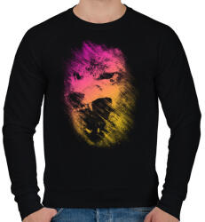 printfashion Lopakodó veszély - Férfi pulóver - Fekete (110207)