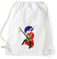 printfashion Chibi Elf lányka - Sportzsák, Tornazsák - Fehér (815424)