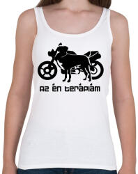 printfashion kutyamotor2 - Női atléta - Fehér (2910495)