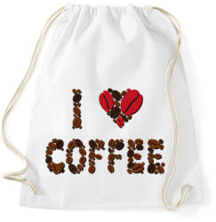 printfashion Szeretem a kávét- I love coffee - Sportzsák, Tornazsák - Fehér (4372236)