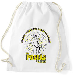 printfashion Én postás vagyok - Sportzsák, Tornazsák - Fehér (9009980)