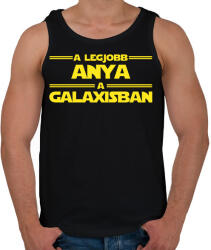 printfashion A legjobb anya a galaxisban - Férfi atléta - Fekete (16506373)