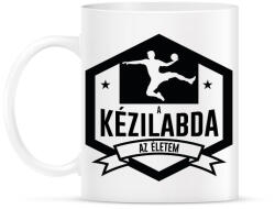 printfashion A kézilabda az életem - Bögre - Fehér (7163216)
