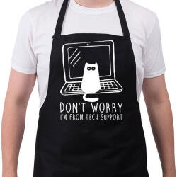 printfashion Technikus macska - Kötény - Fekete (7549047)