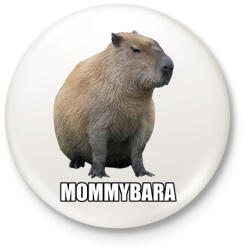 printfashion Capybara család - Mommybara - Kitűző, hűtőmágnes - Fehér (13854716)